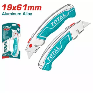 TOTAL มีดอเนกประสงค์ รุ่น THT5126128 (แถมใบมีด 6 ใบ) / ใบมีดคัตเตอร์ 61x19mm รุ่น THT519001