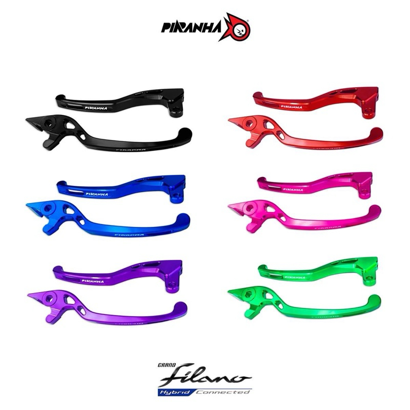 มือเบรคCNC รุ่น YAMAHA GRAN FILANO (แกรนด์ฟีลาโน่) ปี2017-2025 รุ่นABS มี6สีพร้อมส่ง แบรนด์PIRANHA(ป