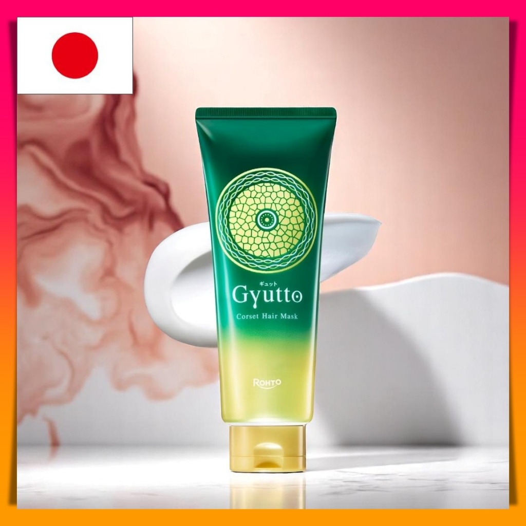 Gyutto Corset Hair Mask - Hair Treatment for Frizz Control and Damage Repair (Mini Size 30g & Regula
