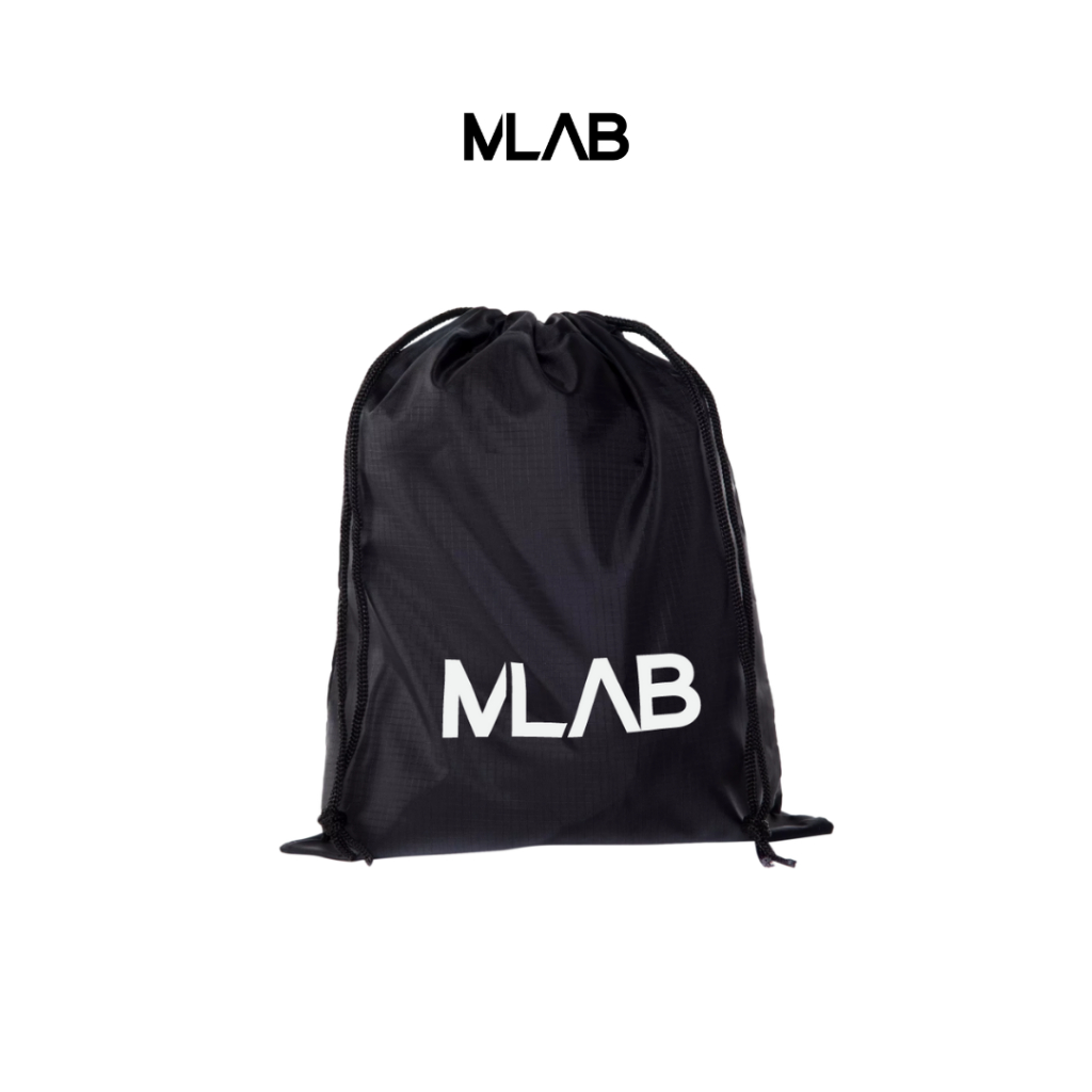 [MLAB] กระเป๋าผ้าเอนกประสงค์ ถุงหูรูด ถุงผ้าหูรูด พิมพ์ลาย MLAB พร้อมส่ง