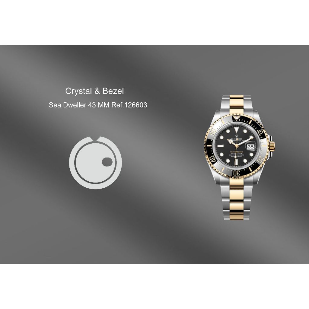 ฟิล์มกันรอยหน้าปัดนาฬิกา Sea Dweller (เฉพาะหน้าปัด)