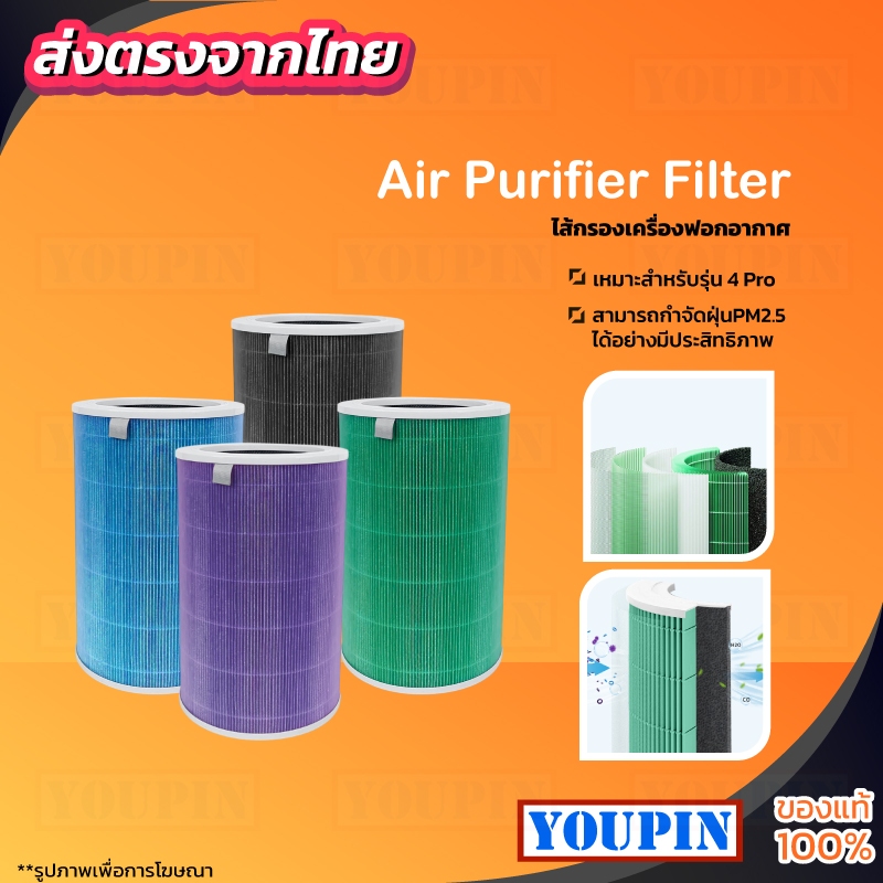 ไส้กรองอากาศ Xiaomi รุ่น 4 Pro (มี RFID) AC-M15- SC สำหรับ เครื่องฟอกอากาศ เสียวหมี่ Mi Air Purifier