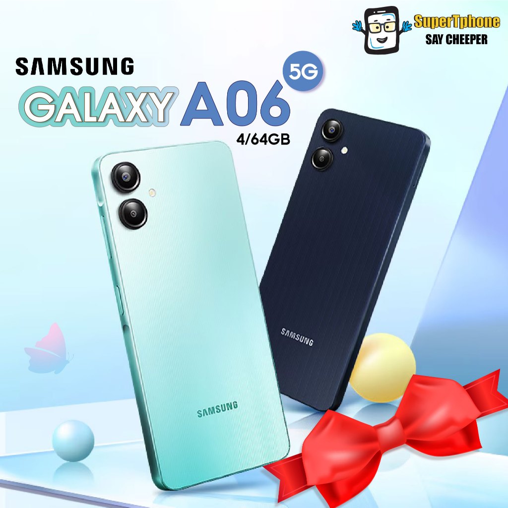 Samsung Galaxy A06 รุ่น 5G (4/64GB)รุ่นใหม่จอ 6.7″ ดีไซน์สวย กล้องความคมชัดสูง(By Shopee  SuperTphone1234) – โปรปัง