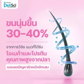 (1kg) DeliSci อาหารเม็ดแมว สูตรSkin&Coat Cat และ Mother&Kitten ไม่เติมเกลือ ไม่มีผลพลอยได้จากสัตว์