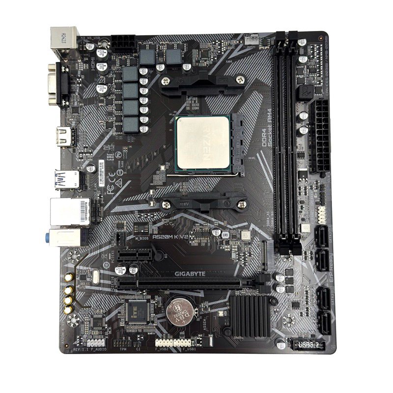 ชุด CPU AMD R5-4500 MB GIGABYTE A520M-K V2 มือสอง สภาพสวย ใช้งานปกติประกัน 30 วัน