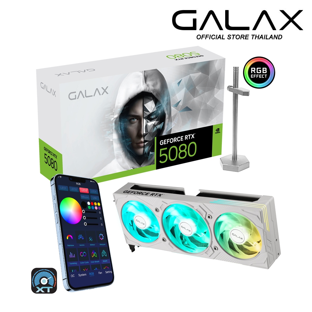 VGA GALAX RTX 5080 EX GAMER WHITE PCI-E 16GB GDDR7 256BIT :