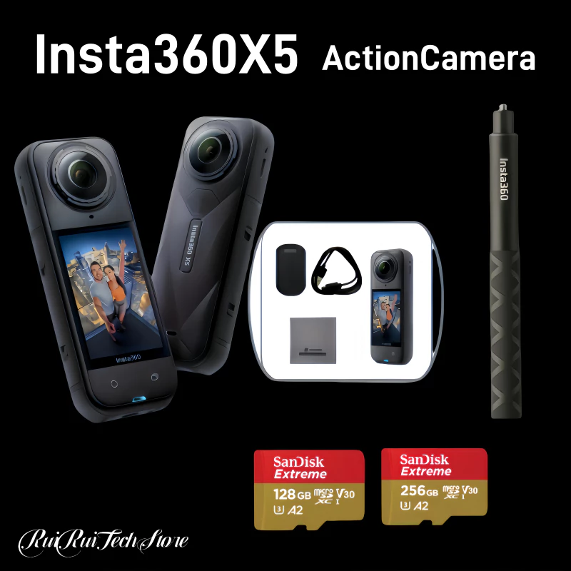 【New Arrival】Insta360 X5 8k Aciton Camera รับประกัน 1 ปีถ่ายวิดีโอ 8K ถ่ายรูป 72MP thumbnail 3