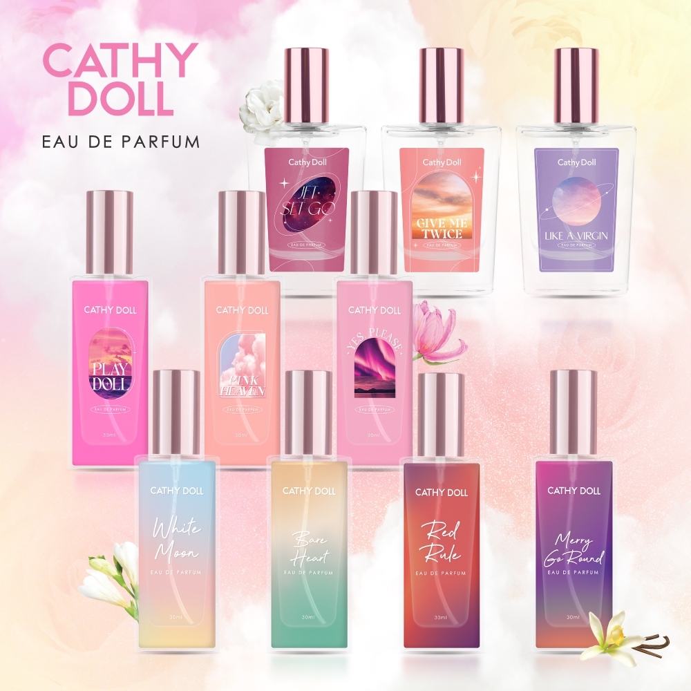 Cathy Doll โอเดอพาร์ฟูม  ขนาด30ml เคที่ดอลล์ NEW SERIES มี10 กลิ่นให้เลือก น้ำหอม