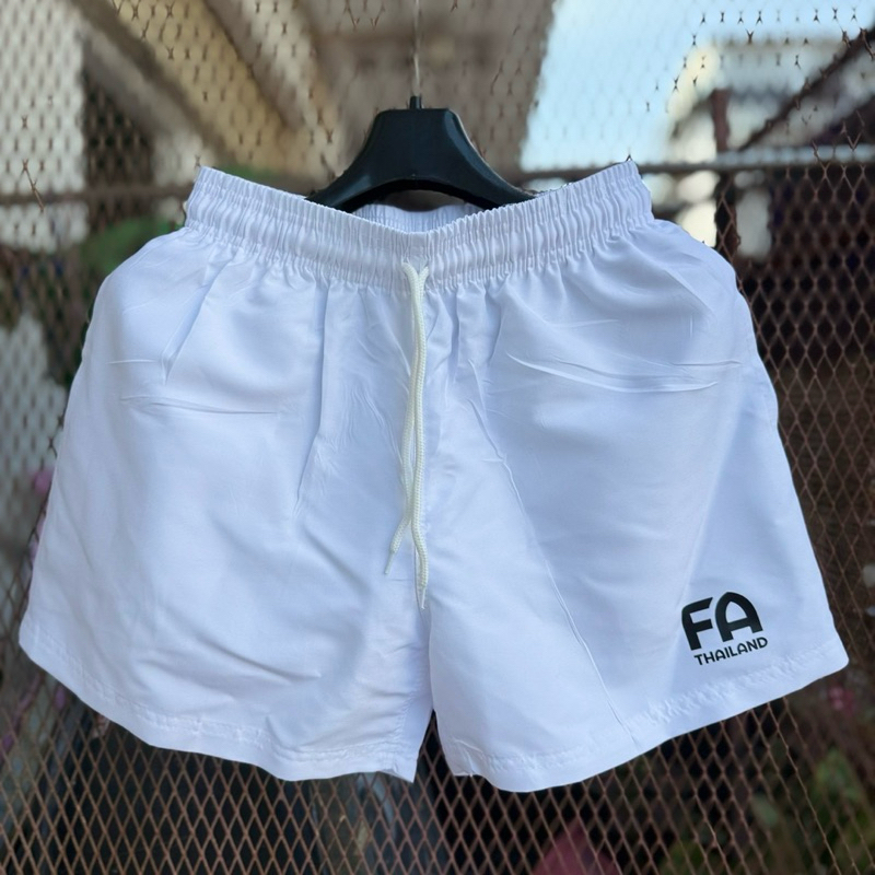กางเกงลำลองผ้าร่ม พร้อมโลโก้ FA THAILAND มีกระเป๋าทั้งสองข้าง (ไม่มีซับใน)