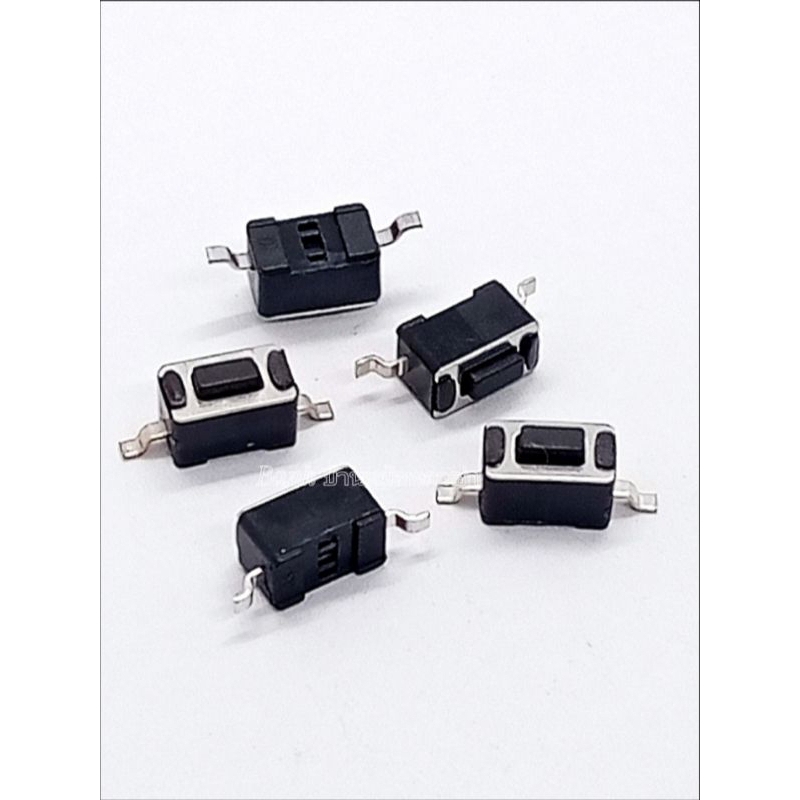 (แพ็ค 10ชิ้น)สวิตช์ปุ่มกด กดติด-ปล่อยดับ แบบ2ขา ไมโครสวิตช์ ขนาด 4×6×4mm พร้อมส่งในไทย