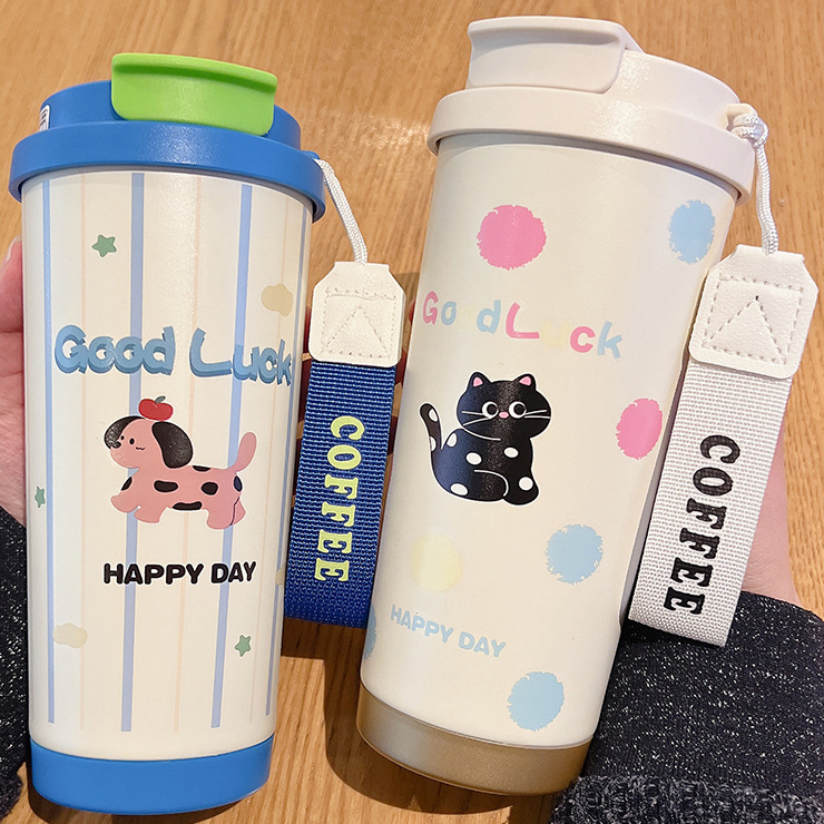 【ONDA】แก้วเก็บความร้อน/เย็น 316สแตนเลสแก้วกาแฟ ใช้งานสะดวก แก้วเก็บอุณหภูมิ 560ml ฝาใช้งานแบบ 2 หัว - รูปที่ 6