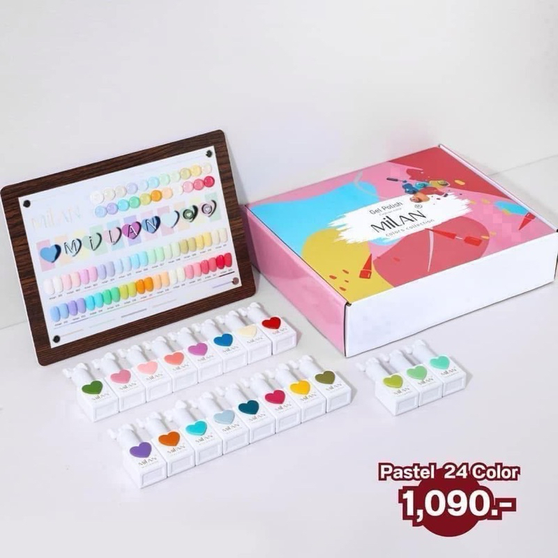 💅สีเจล พาสเทล Milan 24 color