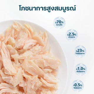 【CAT&DOG】อกไก่แมว อกไก่นึ่ง อกไก่คลีน อกไก่ต้ม 40g พร้อมรับประทาน หนึ่งซองต่อวัน อาหารเปียกแมว