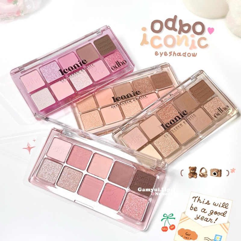 ใหม่ ! 💖อายแชโดว์ Odbo iconic eyeshadow palette °‧ᰔᩚ