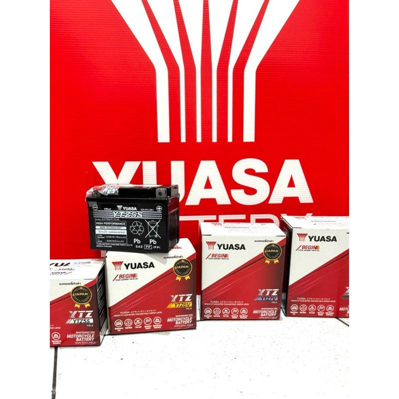 แบตเตอรี่มอเตอร์ไซค์ยัวซ่าYTZ5s,TTZ6v