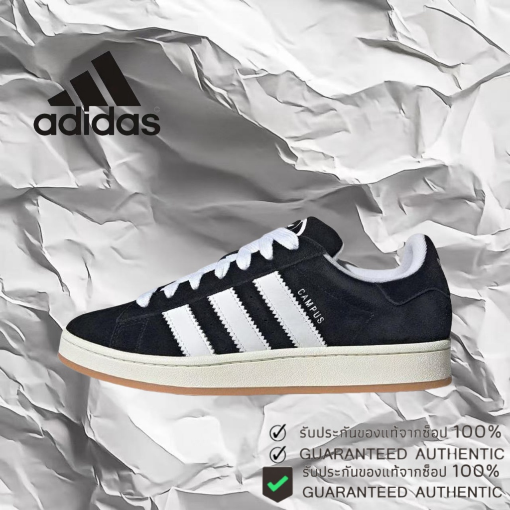 🎉ของแท้ 100 % ✨ adidas originals Samba OG campus 00S  HQ8708 สีขาว/ดำ