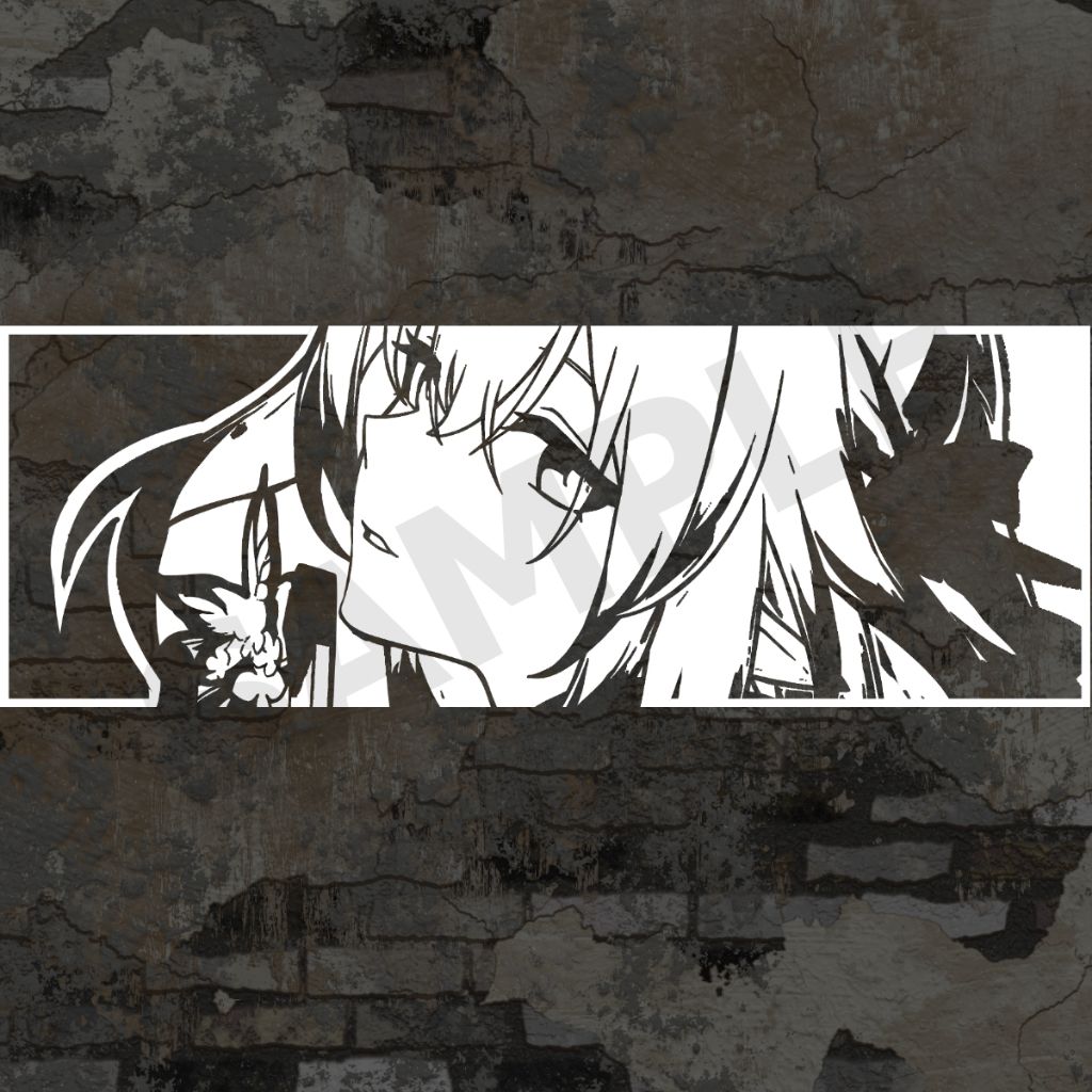 Castorice สติ๊กเกอร์ 2 แผ่น น้องข้าว Castorice honkai star rail สติกเกอร์ ติดรถ Slap stickers
