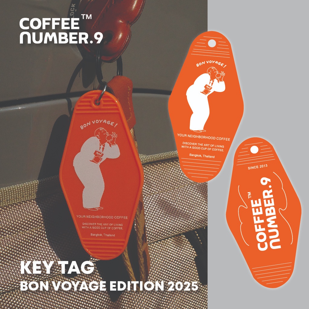 Coffee Number.9 Key Tag Bon Voyage Edition 2025