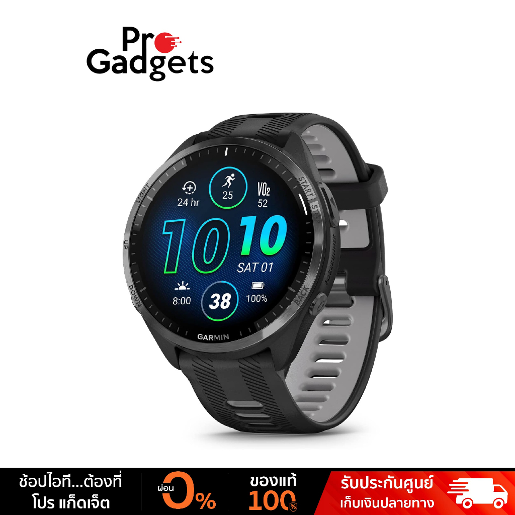 Garmin Forerunner 965 Series นาฬิกาสมาร์ทวอทช์ AMOLED จอสัมผัส วัดอัตราการเต้นหัวใจ