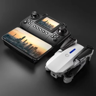 โดรน E88 Pro 4K กล้องคู่ โดรนบังคับ โดรนแบบพับได้ โดรนบังคับติดกล้อง โดรนถ่ายภาพ GPS รีโมทคอนโทรล