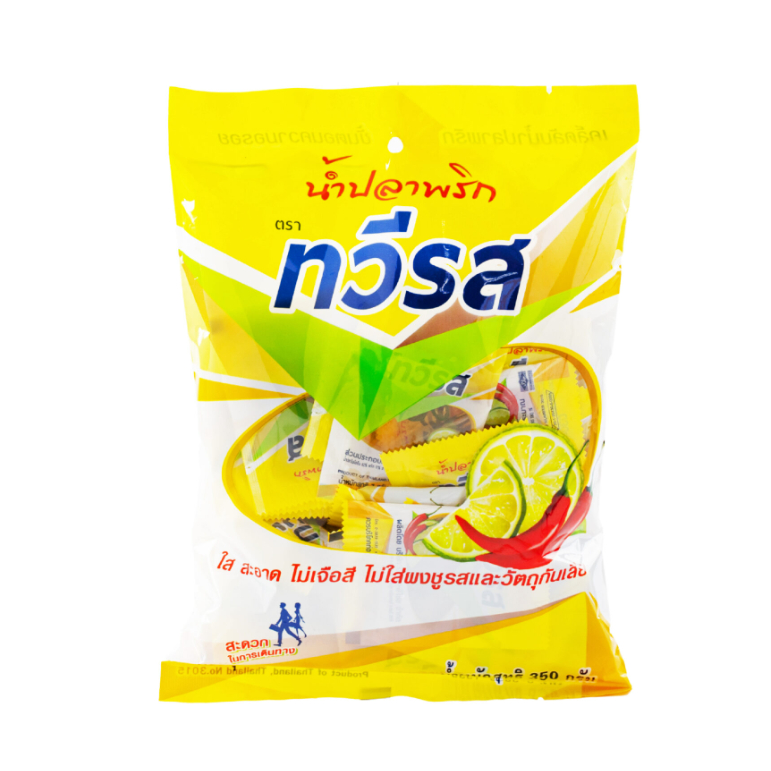 น้ำปลาพริก ตราทวีรส ขนาดซอง7กรัม (มี50 ซอง) **มีส่งด่วน