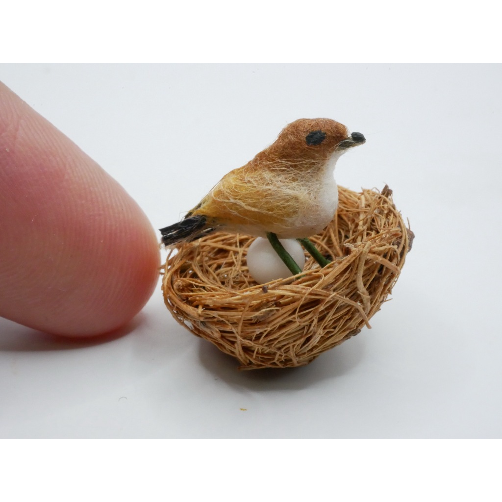 นกกระจิบจิ๋ว งาน handmade นกกระจิบ นกจิ๋ว นก นกสำลี นกสำลีจิ๋ว  #ของจิ๋ว #ของตกแต่ง