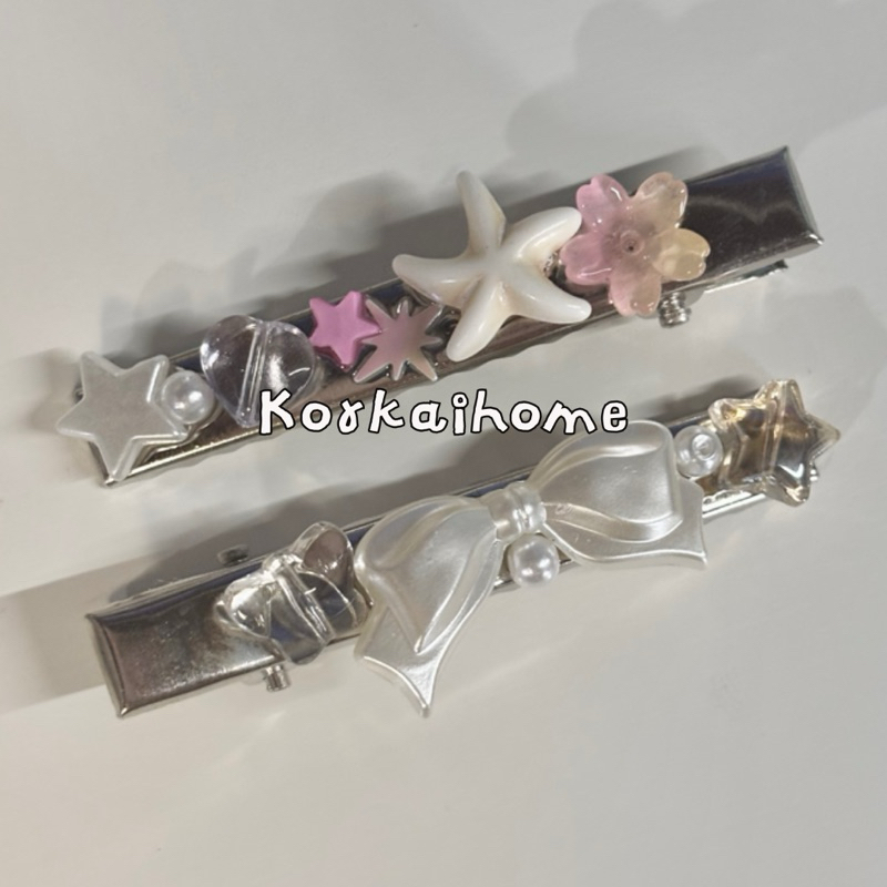 ✶𓏲ּ꩜ .ᐟ hair clip ꩜⋆ ｡⋆୨୧˚ กิ๊บลูกปัด กิ๊บจี้ลูกปัดสุดน่ารัก