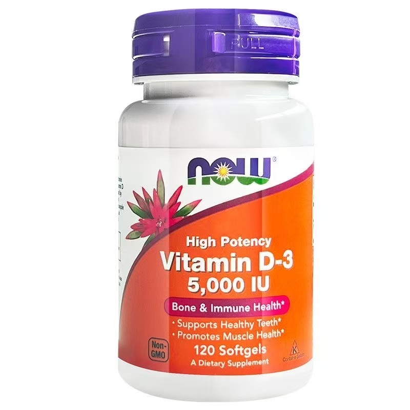 Now Foods วิตามินดี 3 เข้มข้น Vitamin D3 5,000 IU 120/240 ซอฟเจล เสริมภูมิต้านทาน บำรุงกระดูก