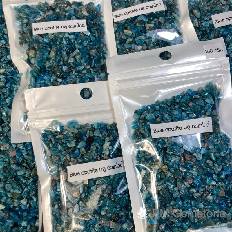 AP01 อะพาไทต์ ( Apatite ) ขนาด 2-4mm หินธรรมชาติ หินนำโชค หินแร่ หินคริสตัล หินสะสม งานคราฟ หินใส่ขวดแก้ว หิน DIY