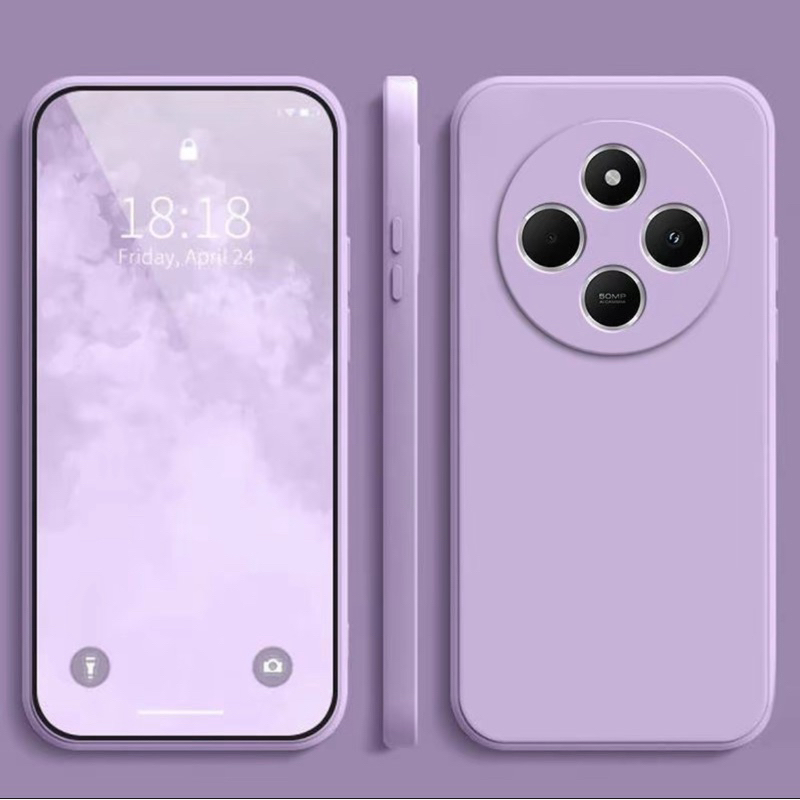 เคส กำมะหยี่ ซิลิโคน นิ่ม สำหรับ Redmi14C 15C  a7pro Note15 15Pro 15Pro+ POCO C75 C85 M8 M8PRO กันกระแทก สีพาสเทล ส่งไว