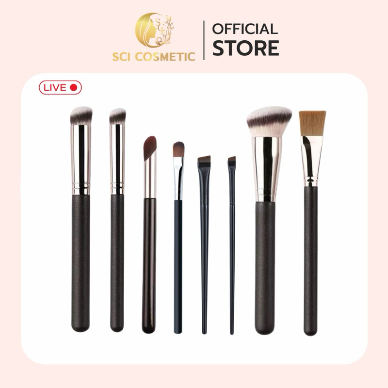 แปรงแต่งหน้า หลากหลาย 8 ชนิด กวาดเรียบทั่วหน้า Multi-Makeup Brush