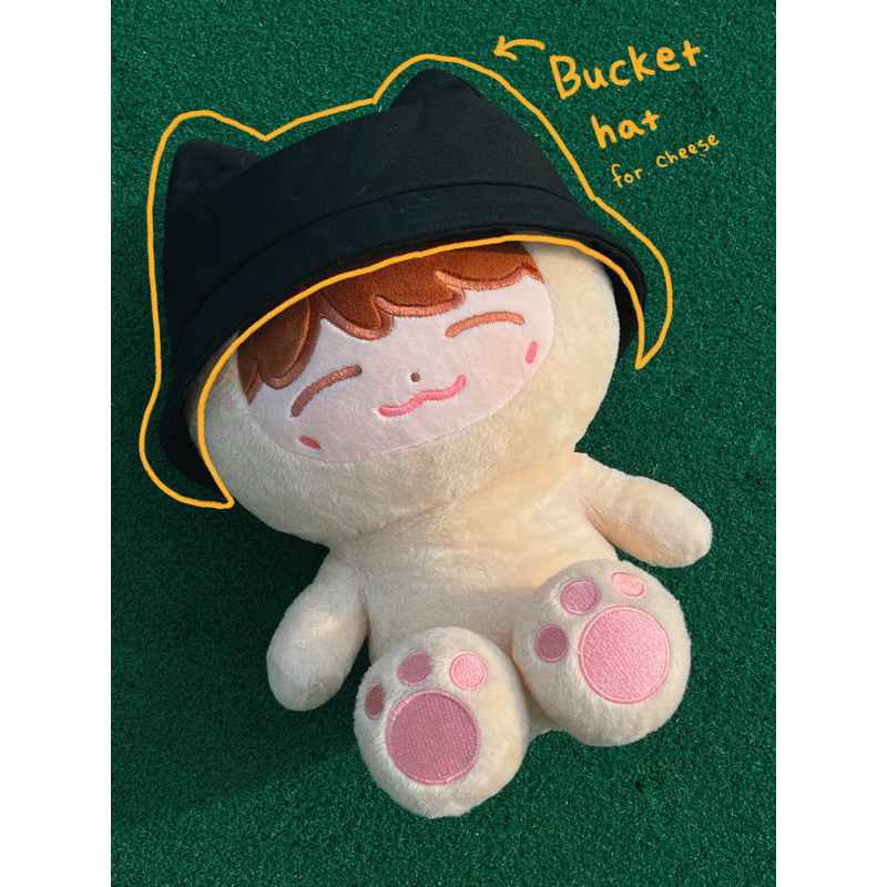 (พร้อมส่ง)  Cheesejae doll + Bucket Hat 🐈🍑 40cm.