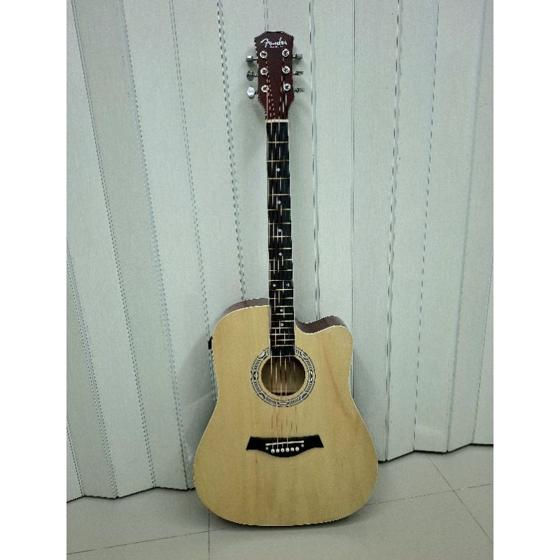 กีต้าร์โปร่งไฟฟ้า Fender EQ Dreadnought cutaway