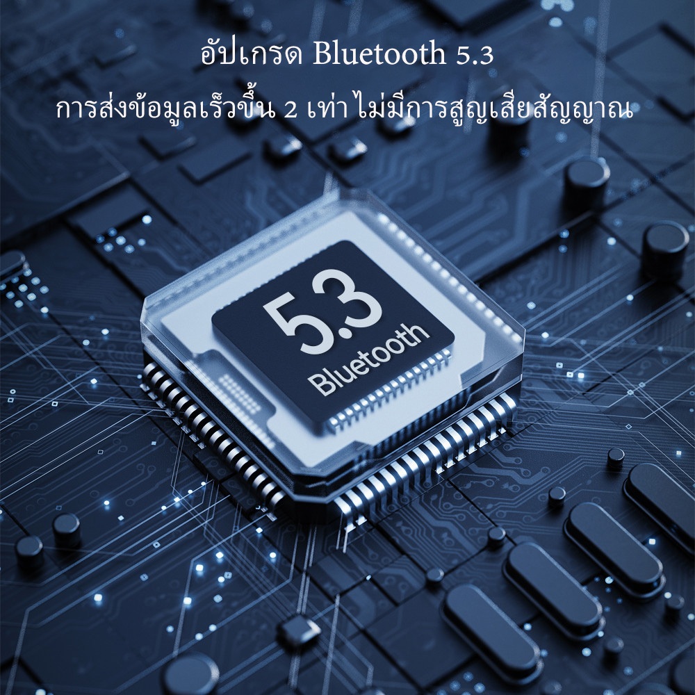 GOOJODOQ J206 หูฟังบลูทูธ หูฟังไร้สาย A5 หูฟัง Bluetooth 5.3 พร้อมไมโครโฟนในตัว เสียงดี ลดเสียงรบกวน