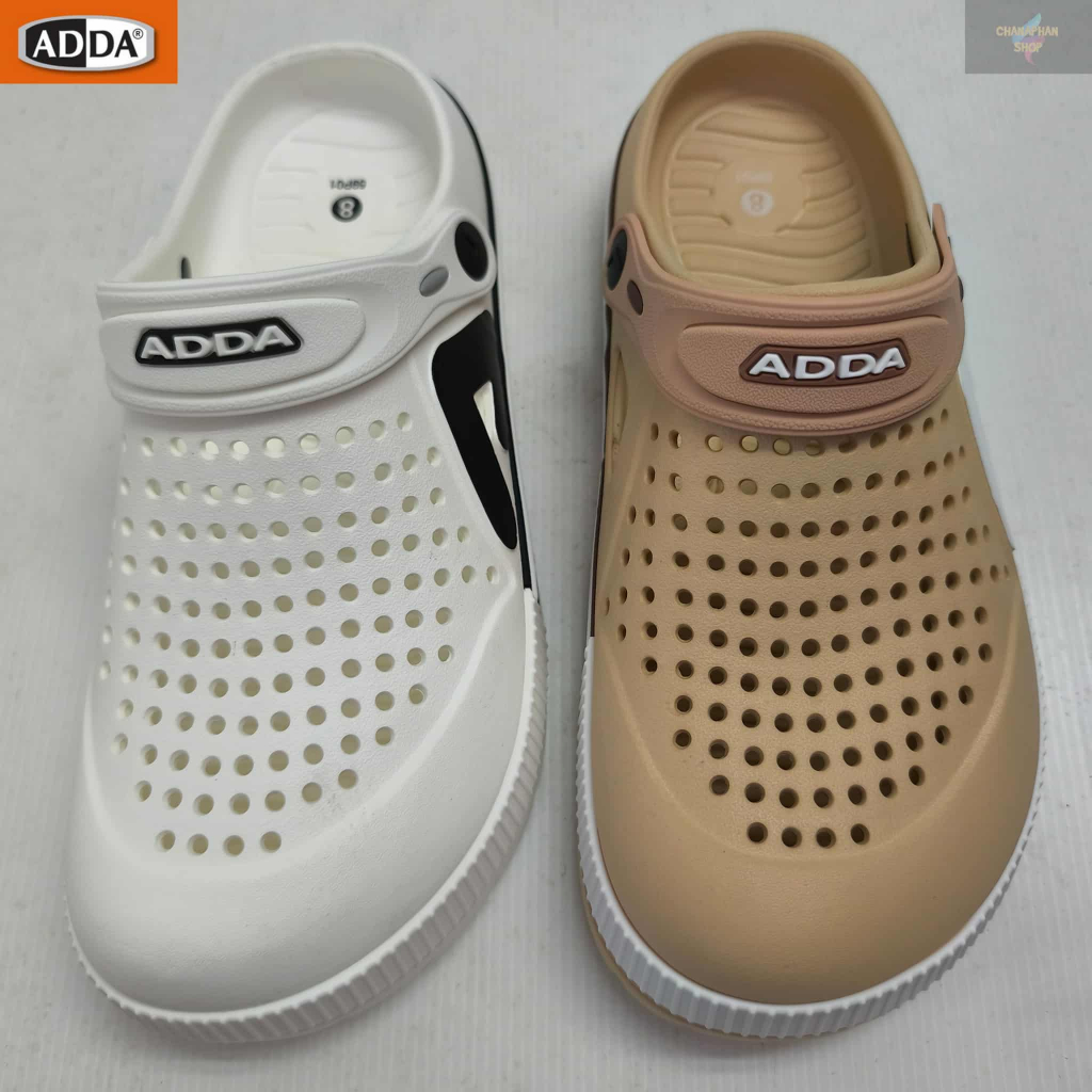 ADDA รองเท้าแตะ รองเท้าลำลอง สำหรับผู้ชาย รุ่น 59P01-M1 สีขาว/สีครีม SIZE7-10