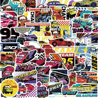 ✨พร้อมส่ง✨McQueen แมคควีน ลาย ชินคันเซ็น โทมัส Cars sticker Disney เมโลดี้ สติกเกอร์ กันน้ำ 50pcs