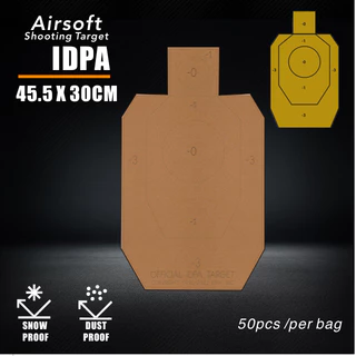 เป้ายิงปืนลม IDPA ขนาด 45.5 x 30 CM หนา 6 มม. แบบกระดาษ IDPA 6mm Airsoft Shooting Cardboard ULTRAFORCE