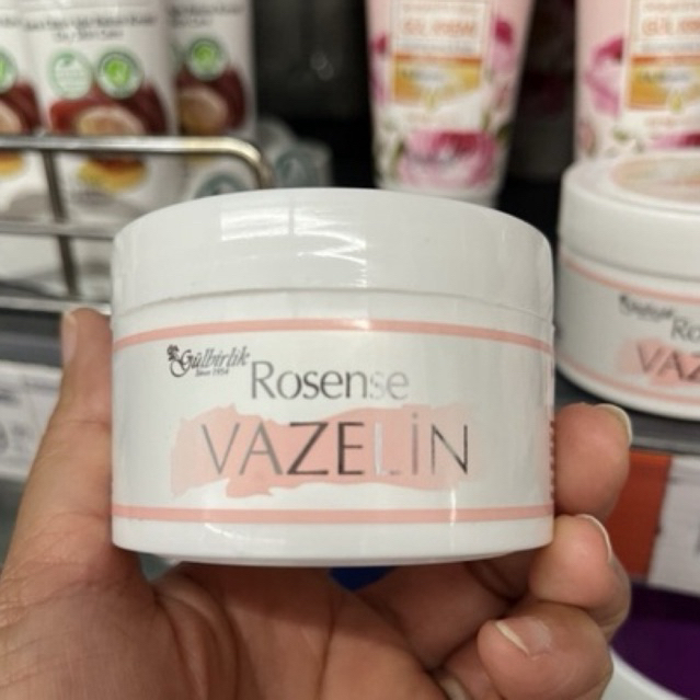 วาสลีนกุหลาบ Rosenseธรรมชาติจากน้ำกุหลาบ100% ใช้ทาผิวที่หยาบกร้านหรือบำรุงริมฝีปาก