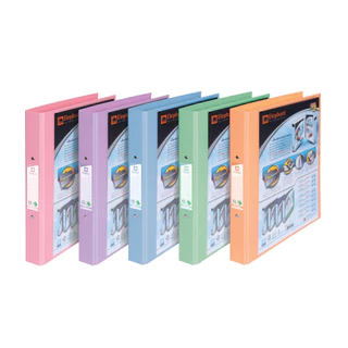 Elephant ตราช้าง แฟ้ม แฟ้มห่วง 2 ห่วง แฟ้มโชว์เอกสาร รุ่น 221VB A4 สีพาสเทล จำนวน 12 แฟ้ม