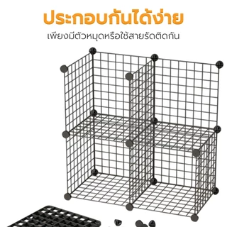 Petus คอกสุนัข DIY คอกกั้นหมา คอกแมว คอกกระต่าย ปรับเปลี่ยนได้ 35x35cm/แผ่น 2 สี 6-36 ชิ้น