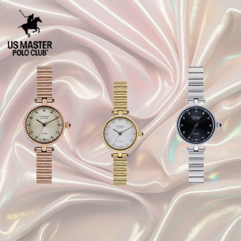 US MASTER POLO CLUB รุ่น USM-DE20 นาฬิกาผู้หญิง นาฬิกา Us Master Polo สวยหรูของแท้