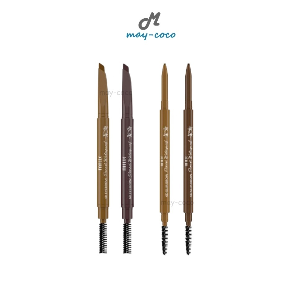 ถูก/แท้/มีไลฟ์ ดินสอเขียนคิ้ว Mille 6D Pencil Waterproof เขียนคิ้วหัวเรียวเล็ก เขียนคิ้วปลายตัด เขีย