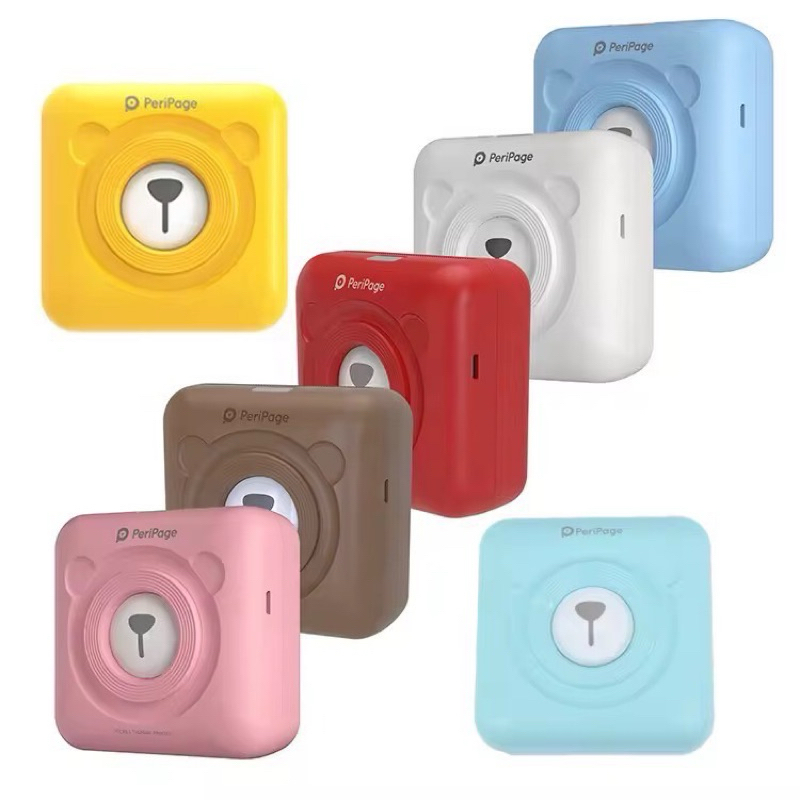 peripage a6เครื่องปริ๊นminiขนาดพกพาแถมสติกเกอร์3ม้วน