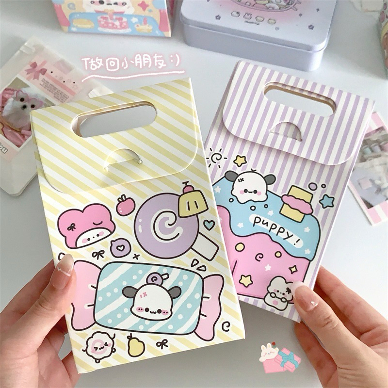 ถุงกระดาษลายน่ารักมีหูหิ้ว | ถุงของขวัญ ถุงใส่ขนม ถุงใส่ของชำร่วย ลายการ์ตูนน่ารัก he