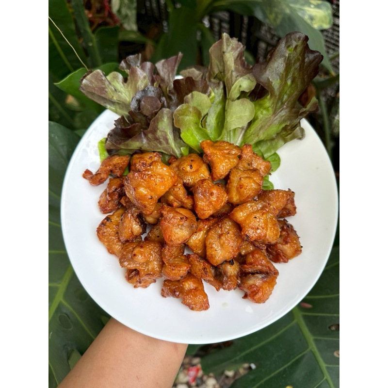 ตูดไก่แดดเดียว (500กรัม)ไม่คาว ไม่ใส่สาร นุ่มๆฉ่ำๆเค็มนัวร์ อร่อยทานเพลิน (ดิบไปทอดเอง)