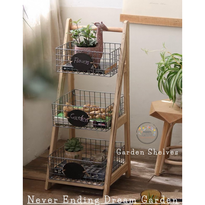 Garden Shelves ชั้นวางของ ชั้นวางของตกแต่ง