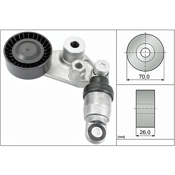 ลูกรอกสายพานหน้าเครื่อง SSANGYONG ACTYON 2.0 KYRON REXTRON RODIUS STAVIC SV270 D20DT 2.0 D27DT 2.7