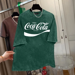 Top.street เสื้อยืดOversize ผ้าCOTTON100%ลาย "COCA COLA" เนื้อผ้าเกรดพรีเมียม คอกลม ใส่สบาย