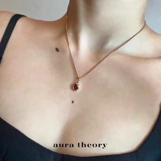 สร้อยคออัญมณีประจำเดือนเกิด aura theory birthstone necklace