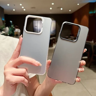 เคสแข็ง เนื้อแมตต์ สีเงิน หรูหรา สําหรับ เคส OPPO A7 A15 A16 A92 A9 A95 A57 A78 A18 A94 A3 A60 A93 A98 A79 A60 A58 A3S
